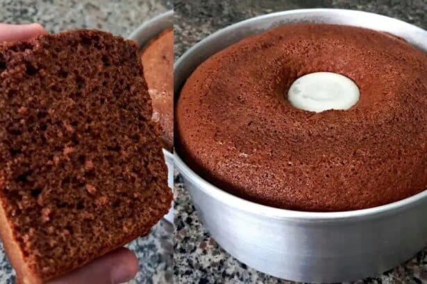 Delicie-se com este bolo de chocolate de liquidificador rápido e fácil
