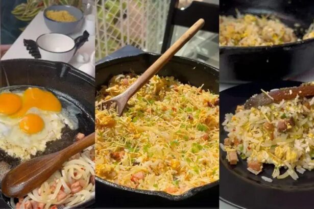 Receita deliciosa de arroz Biro-Biro para aproveitar sobras
