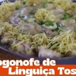 Receita fácil de estrogonofe de linguiça toscana para toda a família