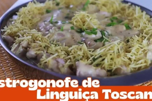 Receita fácil de estrogonofe de linguiça toscana para toda a família
